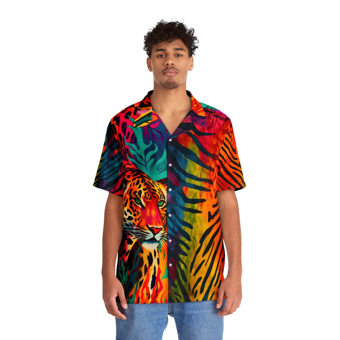 Tiger Print Tropical Shirt